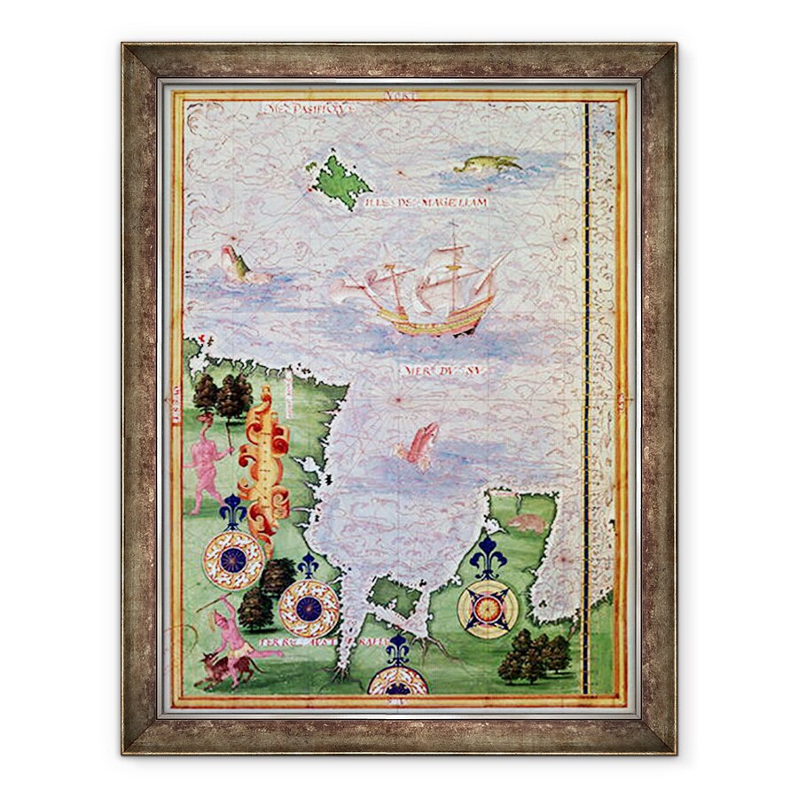 Guillaume Le Testu Fol.31v Térkép Ausztrália és Magellánsziget a