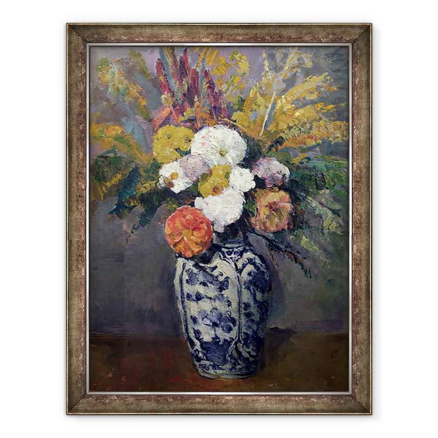 Tablou inramat - Paul Cezanne - Dahlias, 60 x 80 cm