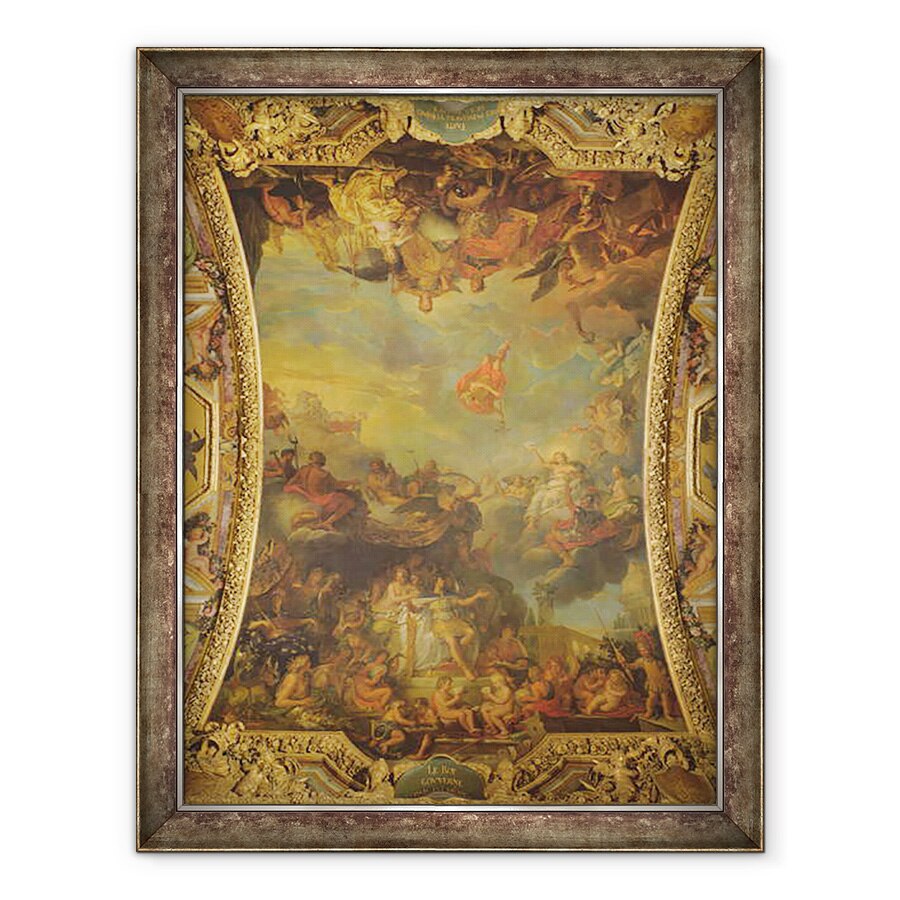 Tablou inramat - Charles Le Brun - Vedere a regelui Ludovic al XIV-, 60 x 80 cm