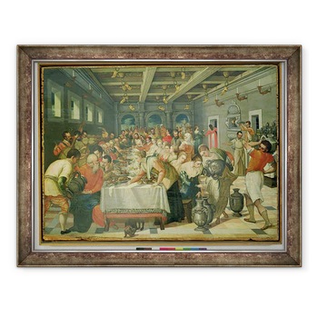 Tablou inramat - Scoala Italiana - Casatoria la Cana, 60 x 80 cm Tablou inramat - Scoala Italiana - Casatoria la Cana, 60 x 80 cm