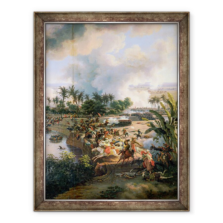 Tablou inramat - Louis Lejeune - Batalia Piramidelor, 21 iulie 1798, detaliu al Cavalierilor Mameluke, 60 x 80 cm