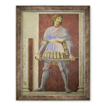 Tablou inramat - Andrea del Castagno - Pippo Spano 1369-1426 din seria Villa Carducci de barbati si femei celebre, 60 x 80 cm Tablou inramat - Andrea del Castagno - Pippo Spano 1369-1426 din seria Villa Carducci de barbati si femei celebre, 60 x 80 cm