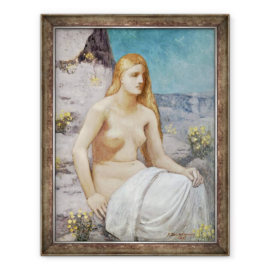 Tablou inramat - Pierre Puvis de Chavannes - Sfanta Maria Magdalena, 70 x 90 cm