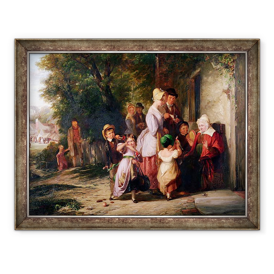 Tablou inramat - Thomas Webster - Revenind de la Targ, 70 x 90 cm