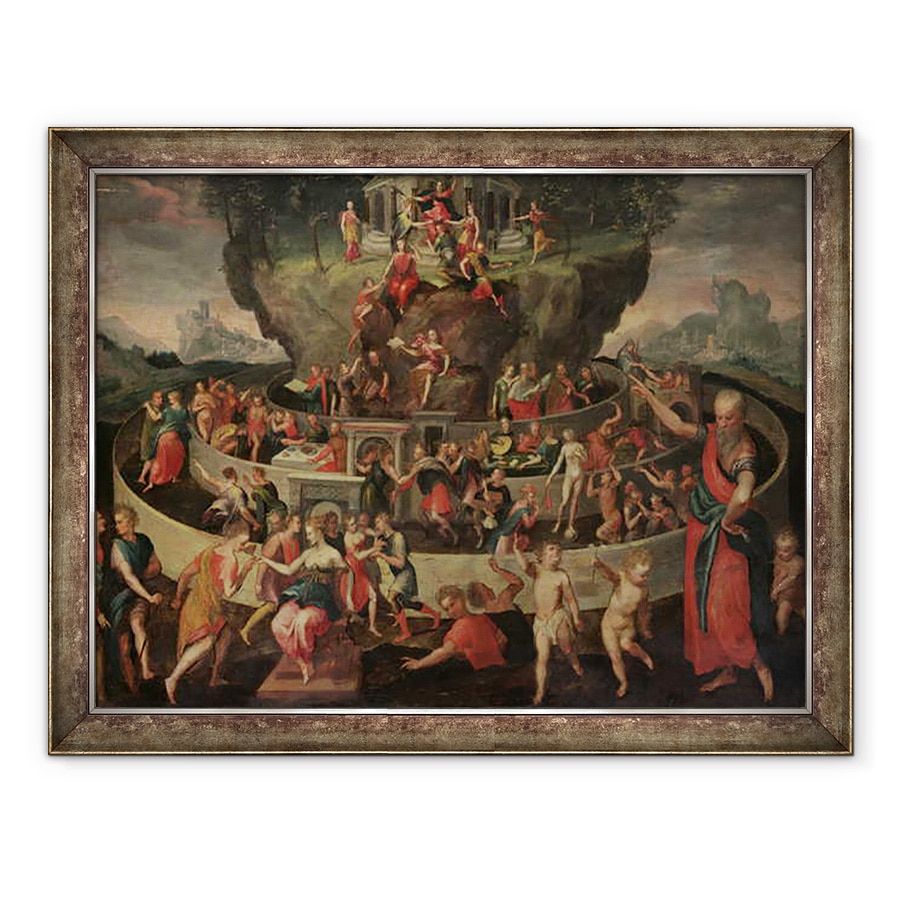 Tablou inramat - Quentin Varin - Tabula din Cebes, 60 x 80 cm