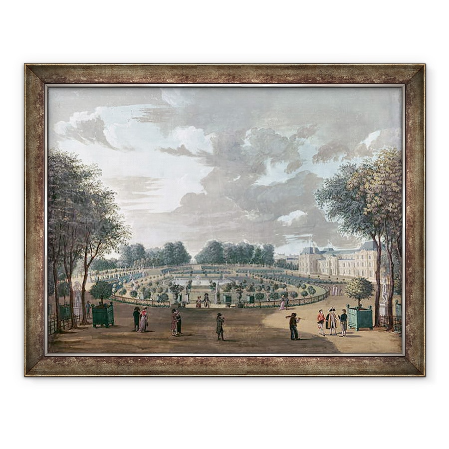 Tablou inramat - Henri Courvoisier-Voisin - Gradinile Luxemburg, 60 x 80 cm