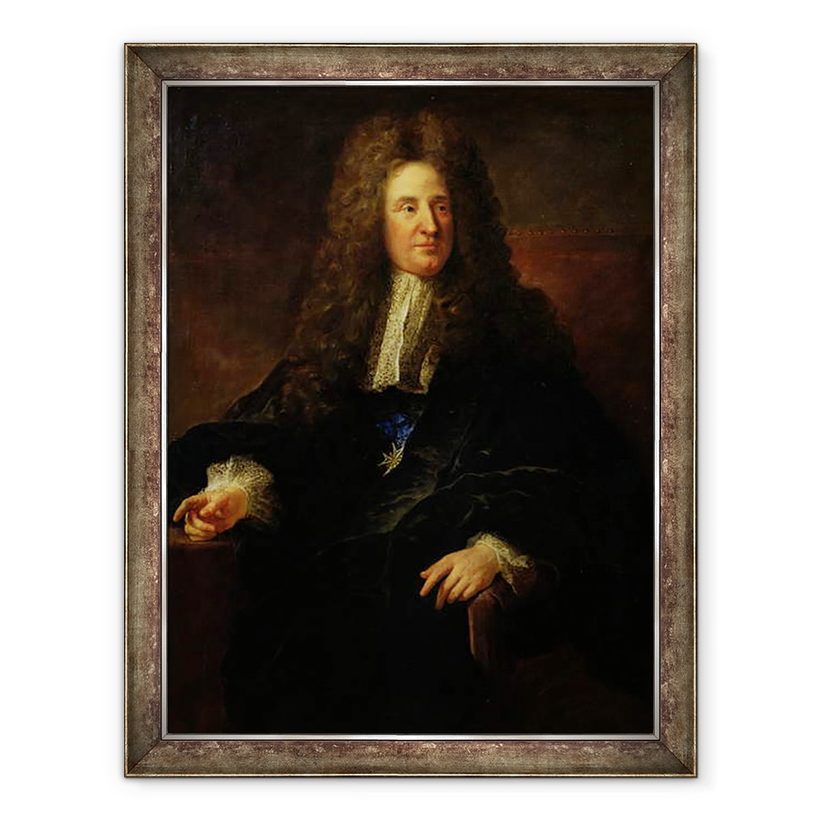 Tablou inramat - Francois de Troy - Portret De Jules Hardouin Mansart 1646-1708, 70 x 90 cm