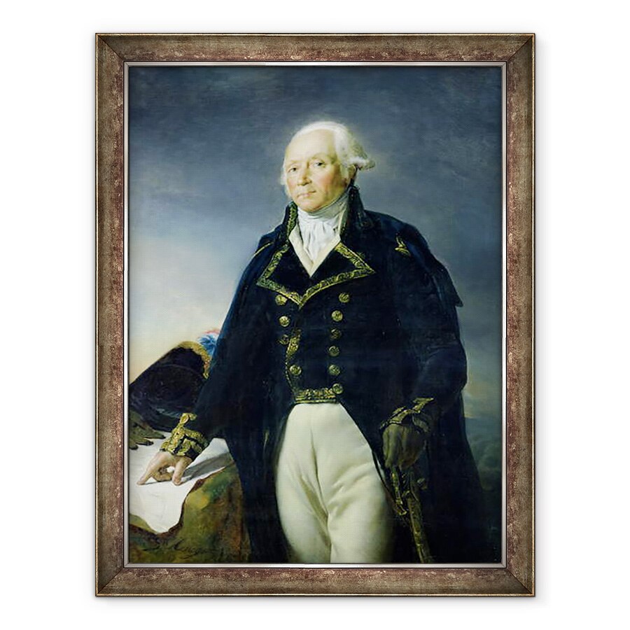 Tablou inramat - Georges Rouget - Portretul lui Francois-Christophe Kellermann 1735-1820 c.1835, 70 x 90 cm