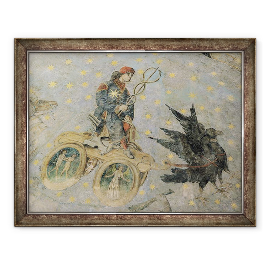 Tablou inramat - Fernando Gallego - Carul lui Mercur, detaliu din bolta Cielo de Salamanca, 60 x 80 cm