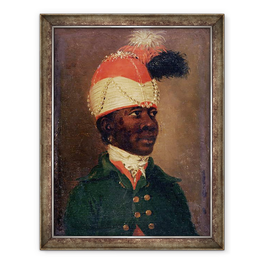 Tablou inramat - Scoala franceza - Portretul lui Zamor, 70 x 90 cm