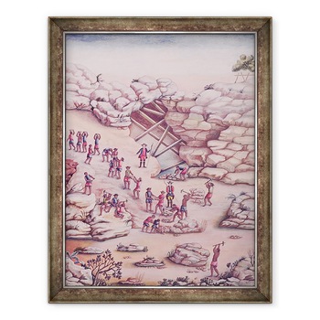 Tablou inramat - Carlos Juliao - Diamond Mining in Brazilia, 70 x 90 cm Tablou inramat - Carlos Juliao - Diamond Mining in Brazilia, 70 x 90 cm