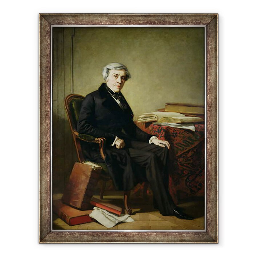 Tablou inramat - Thomas Couture - Portret De Jules Michelet 1798-1874, 70 x 90 cm