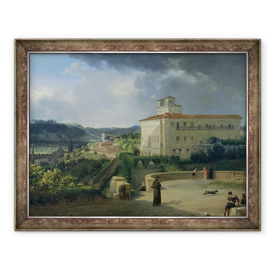 Tablou inramat - Nicolas Antoine Taunay - Vedere la Villa Medici, Roma, 70 x 90 cm