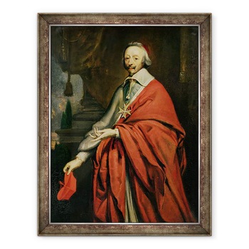 Tablou inramat - Philippe de Champaigne - Portretul Cardinalului de Richelieu 1585-1642, 70 x 90 cm Tablou inramat - Philippe de Champaigne - Portretul Cardinalului de Richelieu 1585-1642, 70 x 90 cm