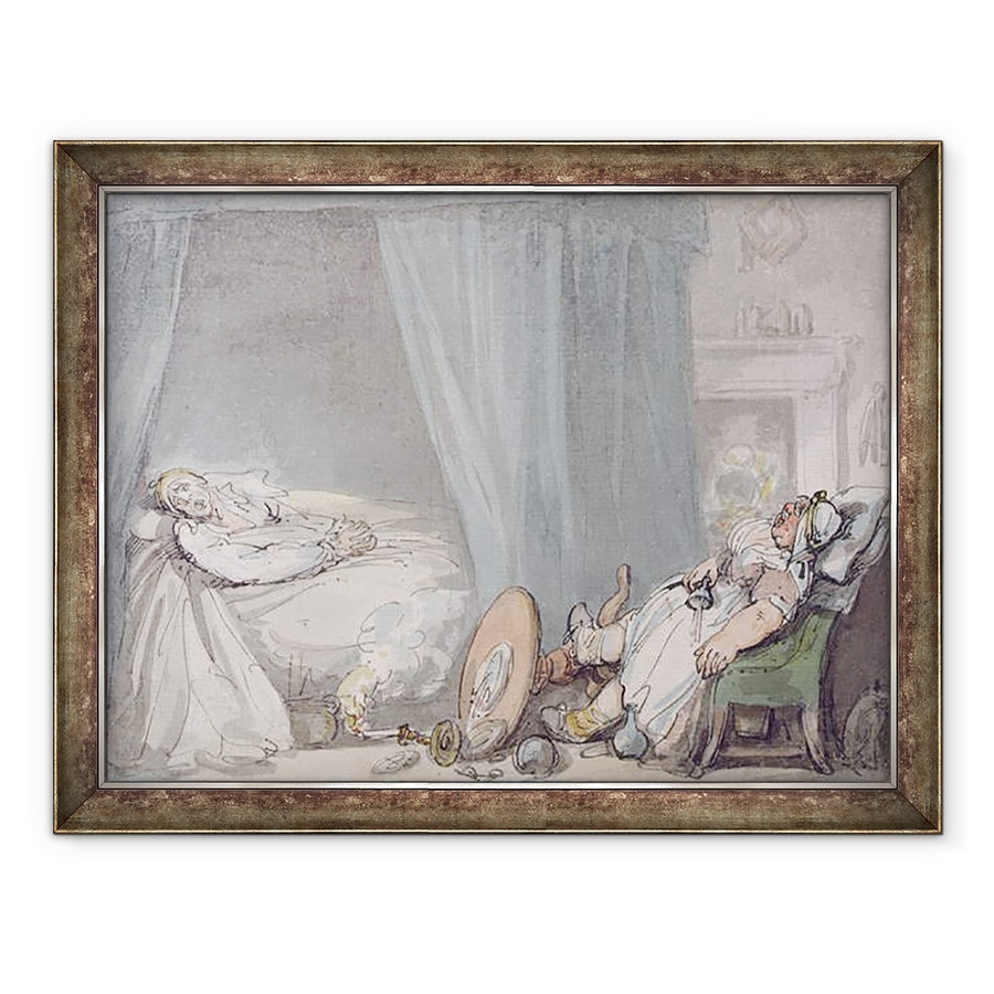 Tablou inramat - Thomas Rowlandson - Asistenta beata, 70 x 90 cm
