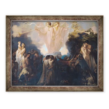 Tablou inramat - Victor Mottez - invierea mortilor, 60 x 80 cm Tablou inramat - Victor Mottez - invierea mortilor, 60 x 80 cm