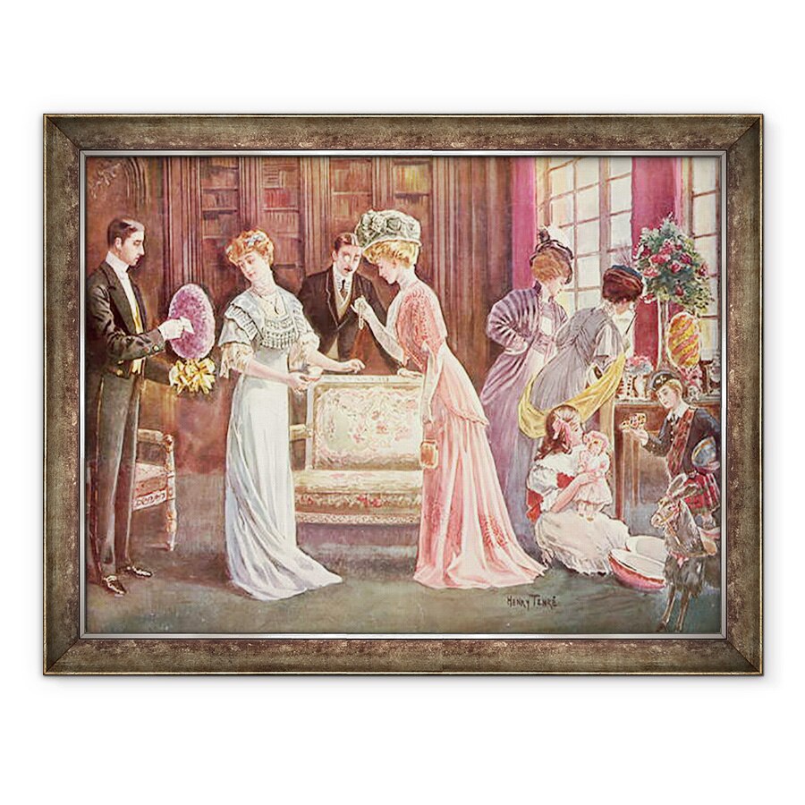 Tablou inramat - Charles Henry Tenre - Oua de Paste in oras, 70 x 90 cm