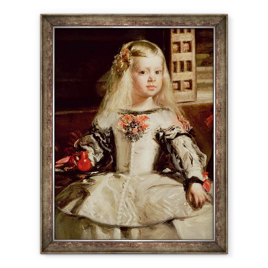 Tablou inramat - Diego Rodriguez de Silva y Velazquez - Familia lui Filip al IV-lea, detaliu II, 60 x 80 cm