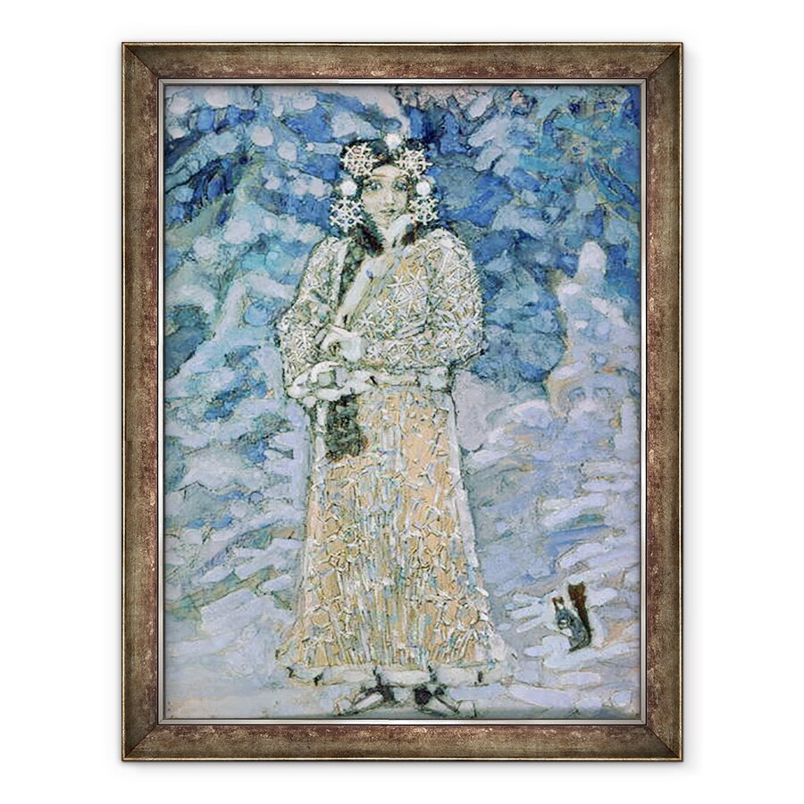 Tablou inramat - Mikhail Aleksandrovich Vrubel - Snow Maiden, o schita pentru Opera de Nikolai Rimsky-Korsakov 1844-1908, 60 x 80 cm