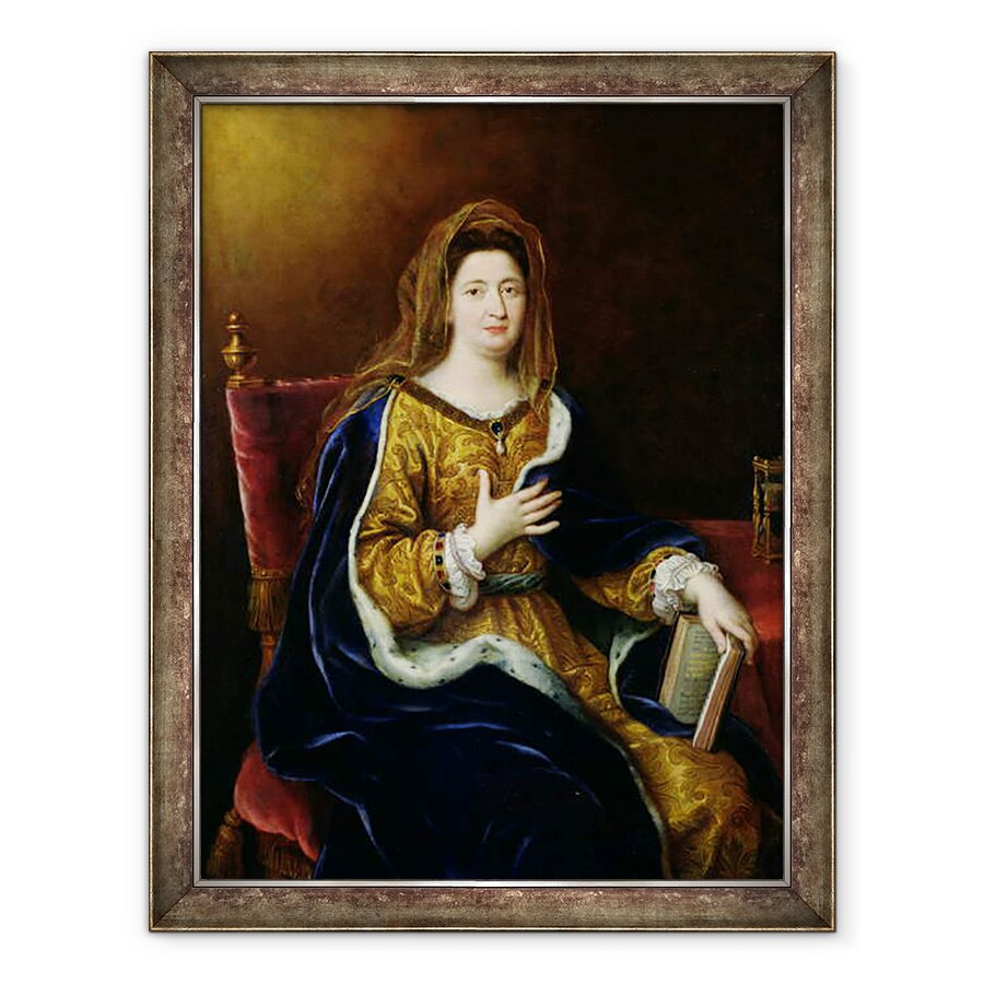 Tablou inramat - Pierre Mignard - Portretul lui Francoise dAubigne 1635-1719 Marquise de Maintenon, 70 x 90 cm