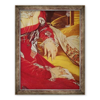 Tablou inramat - Jean Auguste Dominique Ingres - Madame de Senonnes, detaliile bratelor ei, 70 x 90 cm Tablou inramat - Jean Auguste Dominique Ingres - Madame de Senonnes, detaliile bratelor ei, 70 x 90 cm
