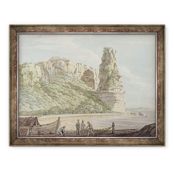 Tablou inramat - Jacob More - O priveliste la Terracina, 60 x 80 cm Tablou inramat - Jacob More - O priveliste la Terracina, 60 x 80 cm