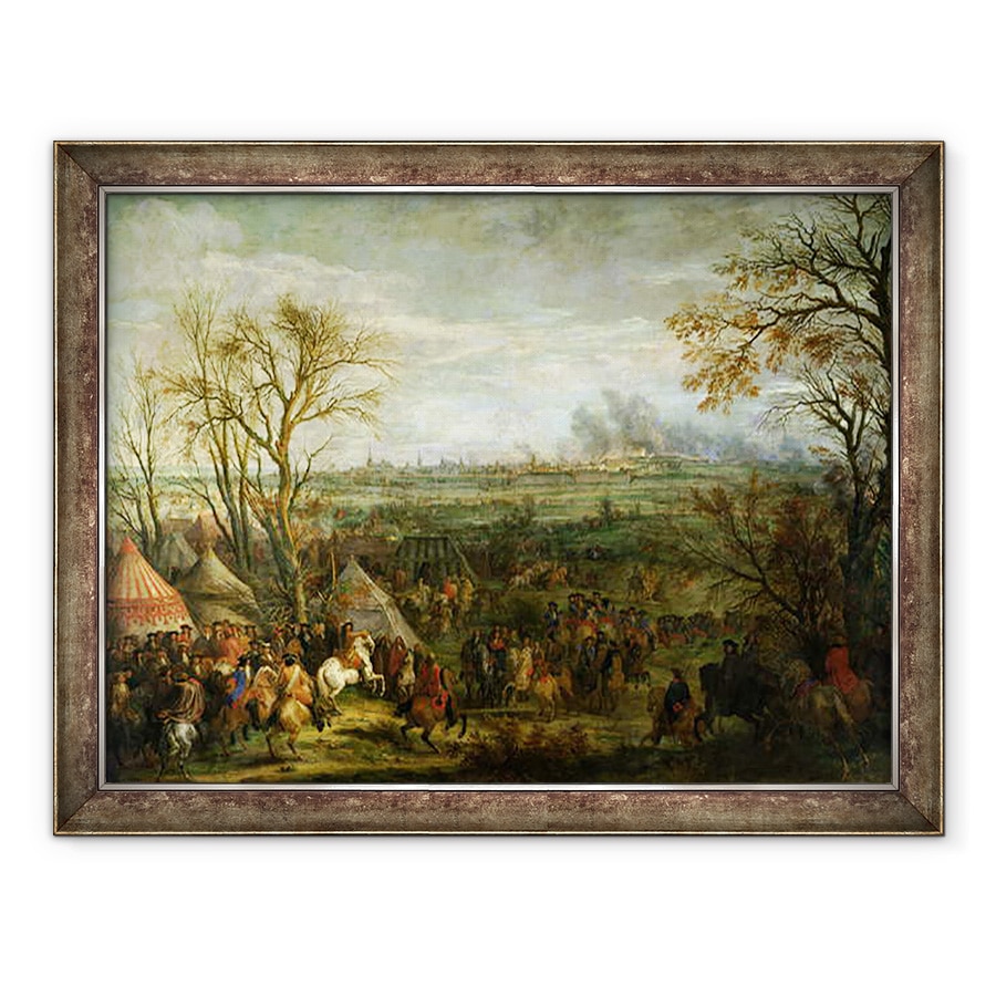 Tablou inramat - Adam Frans van der Meulen - Luarea Cambrai in 1677 de Ludovic al XIV-lea 1638-1715, 70 x 90 cm