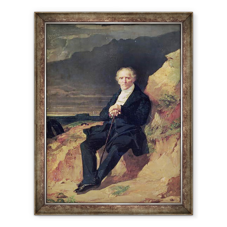 Tablou inramat - Jean Francois Gigoux - Portretul lui Charles Fourier 1772-1837, 70 x 90 cm