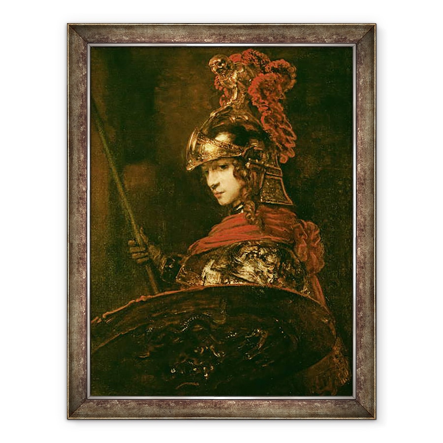Tablou inramat - Rembrandt Harmensz. van Rijn - Pallas Athena sau, Figurina blindata, 70 x 90 cm