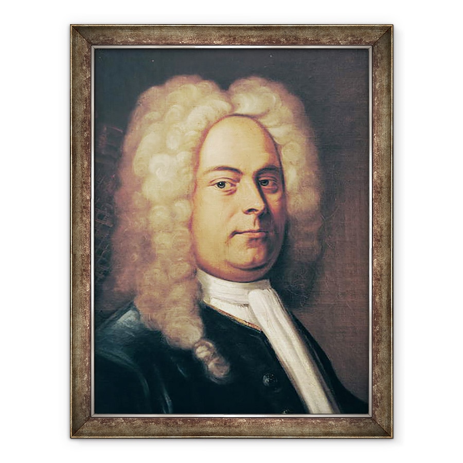 Tablou inramat - Scoala Italiana - George Frederick Handel 1685-1759, 70 x 90 cm