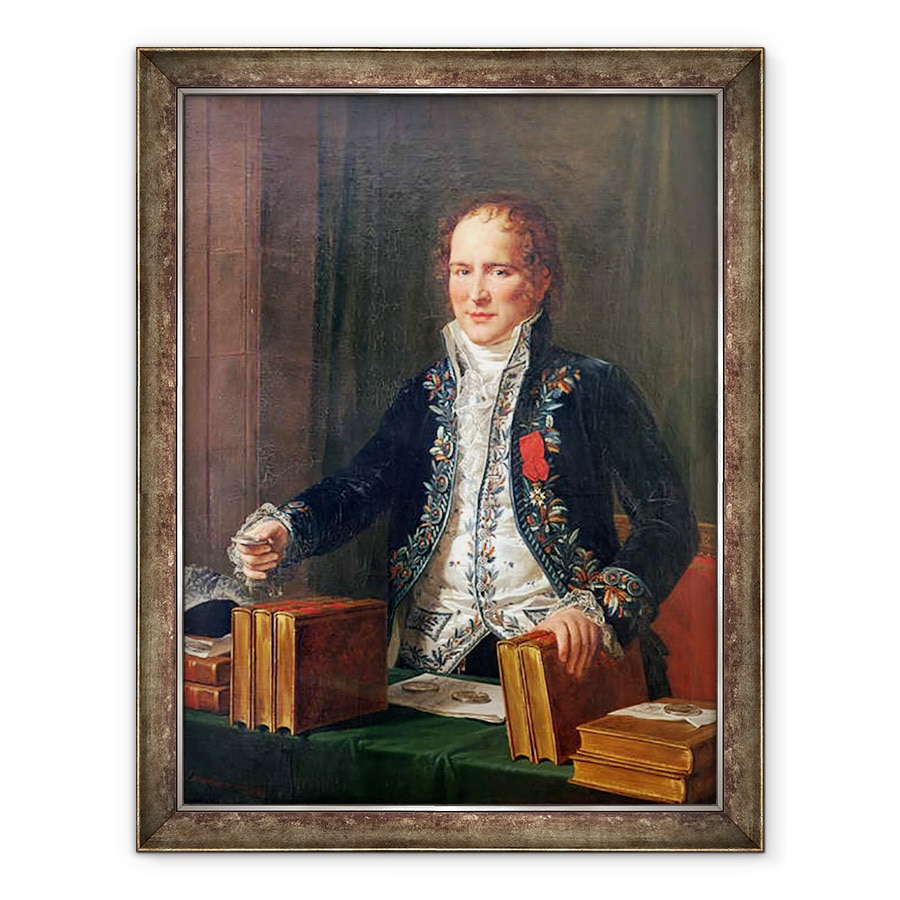 Tablou inramat - Anicet-Charles Lemonnier - Portret De Antoine Francois de Fourcroy 1755-1809, 70 x 90 cm