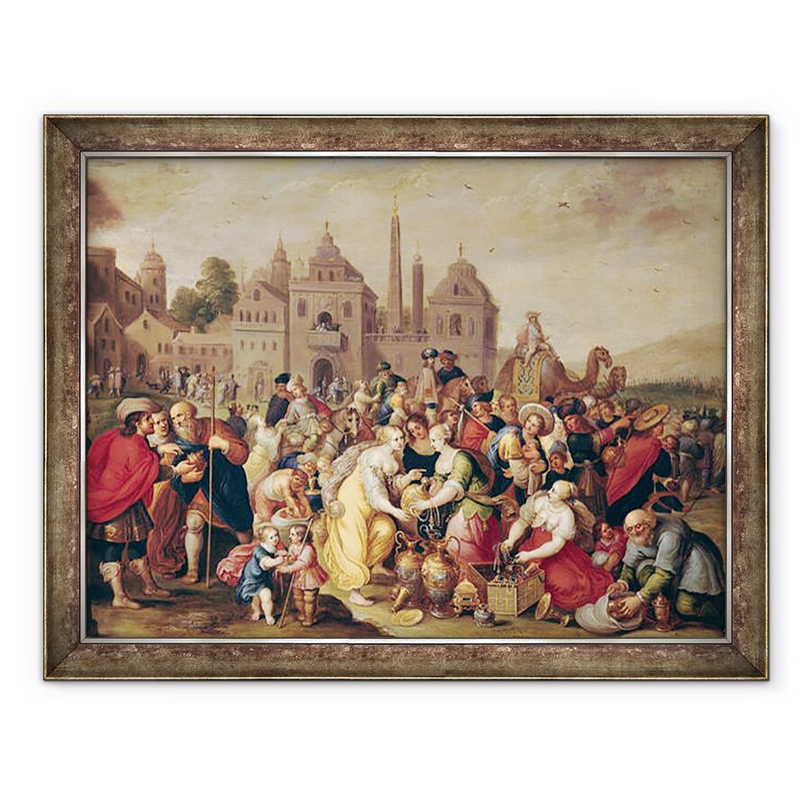 Tablou inramat - Frans II Francken the Younger - Exodul sau vasele egiptenilor, 70 x 90 cm