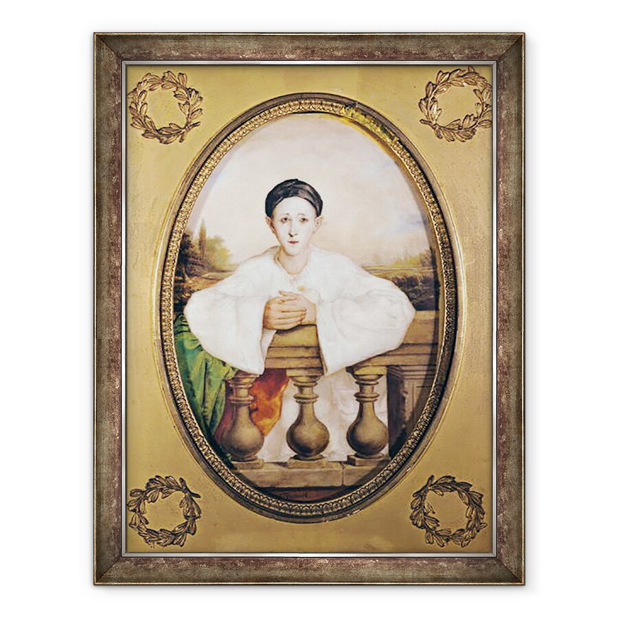 Tablou inramat - A. Trouve - Portretul lui Gaspard Deburau 1796-1846 ca Pierrot, 70 x 90 cm