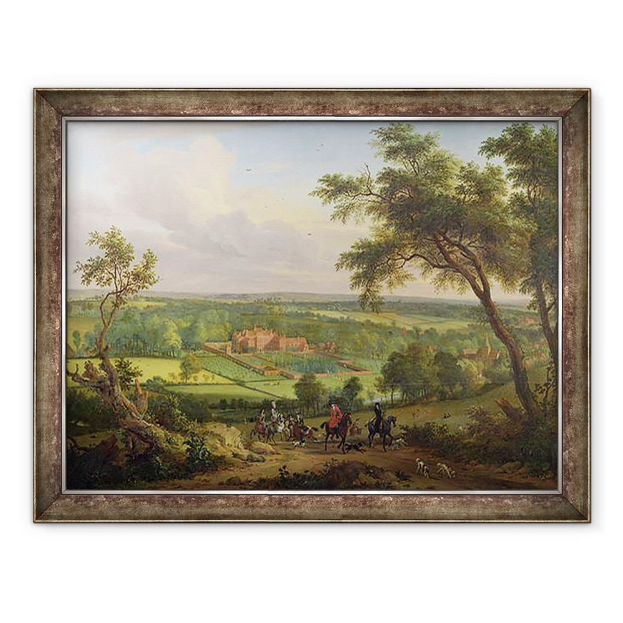 Tablou inramat - scoala engleza - Parcul Bifrons, Patrixbourne, Kent, 70 x 90 cm