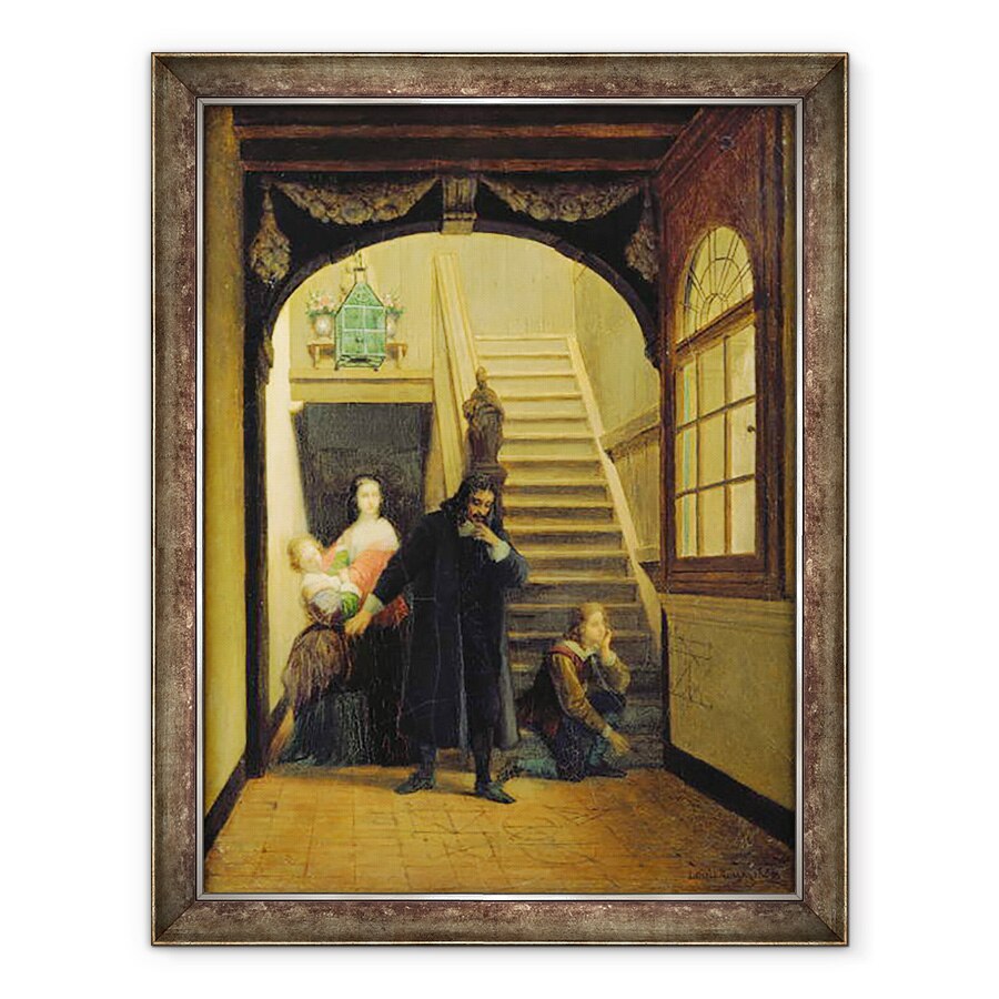 Tablou inramat - Scoala franceza - Portretul lui Blaise Pascal 1623-62, 70 x 90 cm