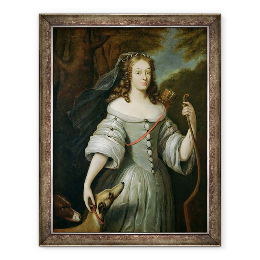 Tablou inramat - Claude Lefebvre - Portret De Francoise Louise de la Baume le Blanc 1644-1710 Ducesa de Vaujour, 70 x 90 cm