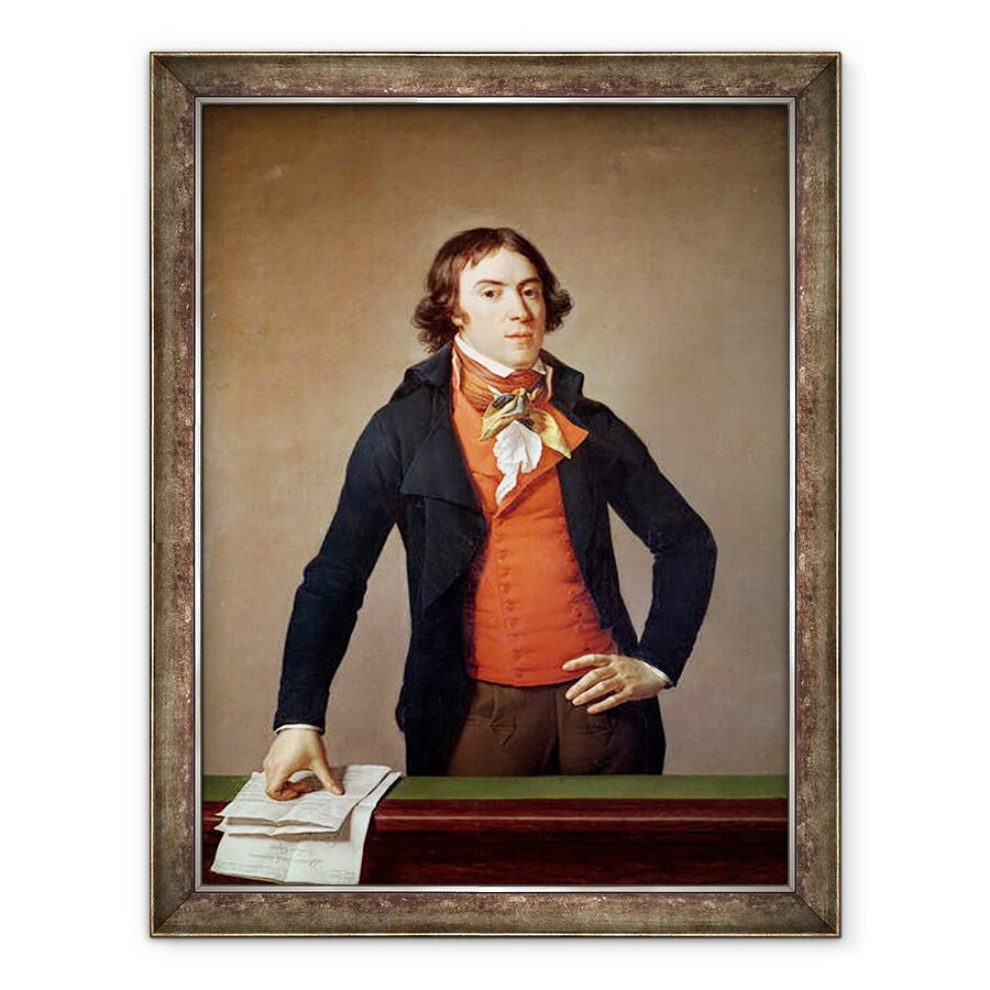 Tablou inramat - Jean Louis Laneuville - Bertrand Barere de Vieuzac 1755-1841 cu Hotararea Ludovic al XVI-lea 1754-93 4 ianuarie 1793, 70 x 90 cm