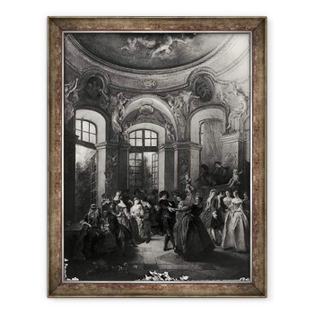 Tablou inramat - Nicolas Lancret - Danseaza intr-un pavilion, 70 x 90 cm Tablou inramat - Nicolas Lancret - Danseaza intr-un pavilion, 70 x 90 cm