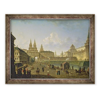 Tablou inramat - Fedor Yakovlevich Alekseev - Vedere a portilor Voskresensky si Nikolsky si Podul Neglinny de pe strada Tverskay din Moscova, 60 x 80 cm Tablou inramat - Fedor Yakovlevich Alekseev - Vedere a portilor Voskresensky si Nikolsky si Podul Neglinny de pe strada Tverskay din Moscova, 60 x 80 cm