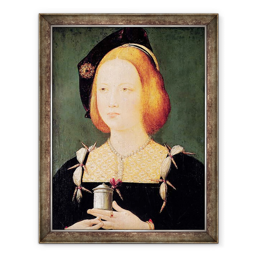 Tablou inramat - Scoala franceza - Portretul Mariei Angliei 1496-1533 Sotia lui Ludovic al XII-lea 1494-1533 c.1514, 70 x 90 cm