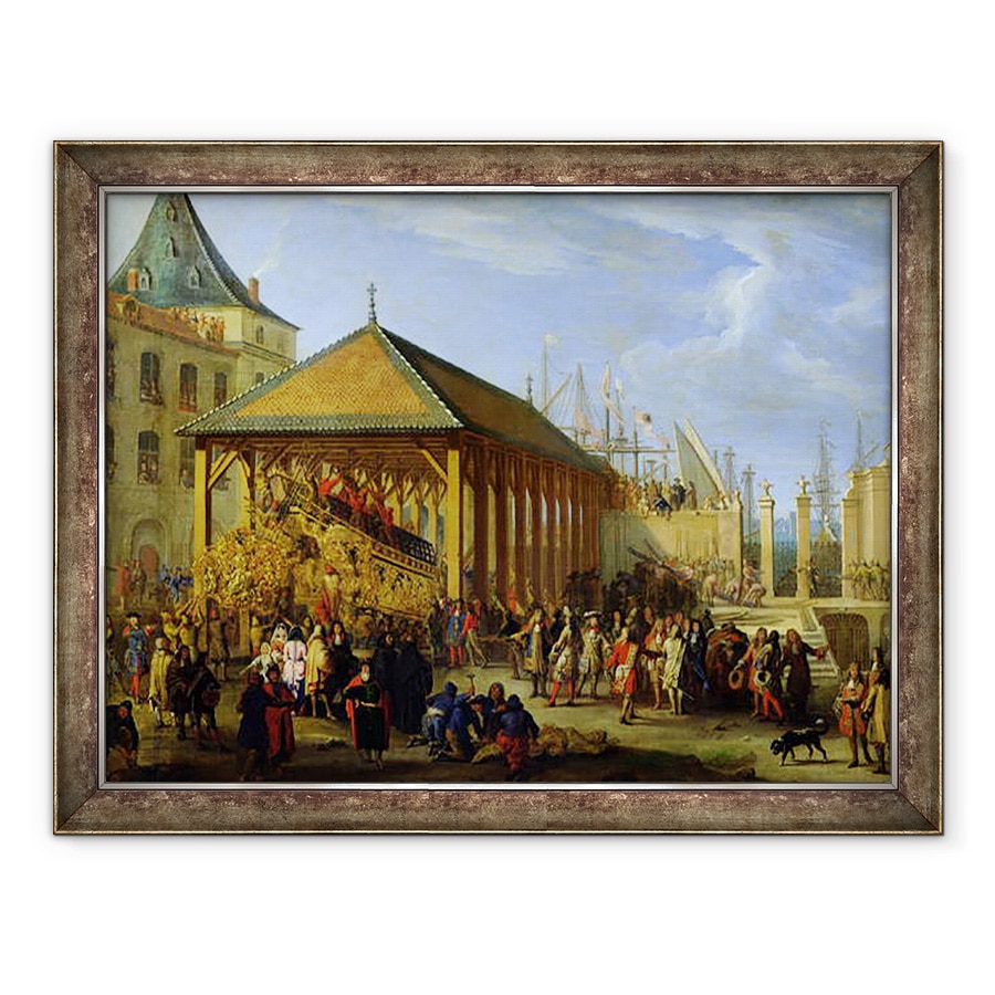 Tablou inramat - Jean Baptiste I de La Rose - Jean-Baptiste Colbert 1651-90 Marchizul de Seignelay si Louis Victor de Rochechouart 1636-88 Duce de Vivonne, 60 x 80 cm