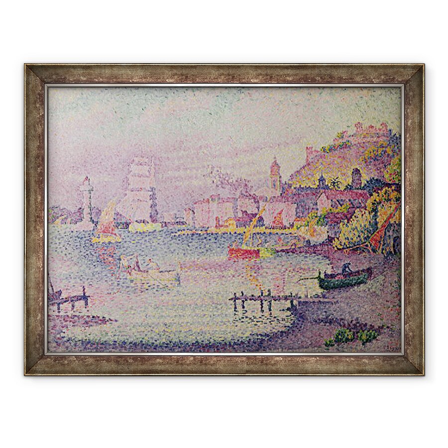 Tablou inramat - Paul Signac - Parasirea Portul Saint-Tropez, 70 x 90 cm