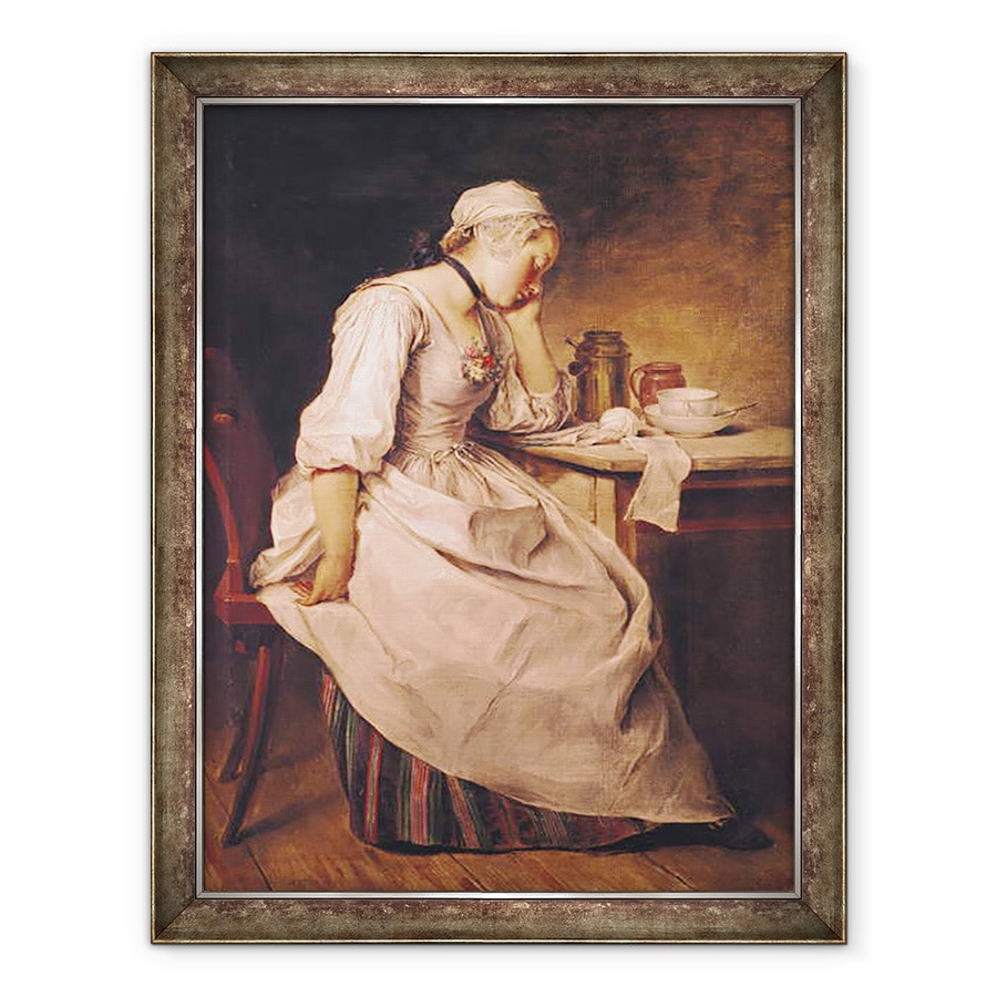 Tablou inramat - Charles-Francois Hutin - Tanara Dormit, 60 x 80 cm
