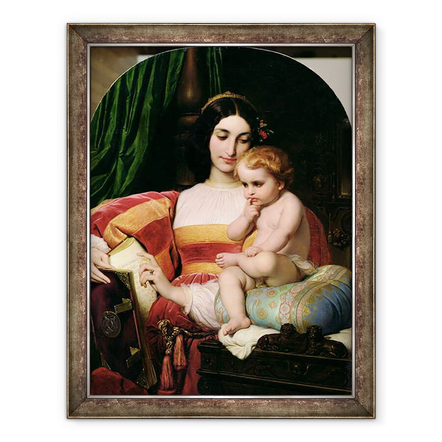 Tablou inramat - Hippolyte Delaroche - Copilaria lui Pico della Mirandola 1463-94 1842, 60 x 80 cm