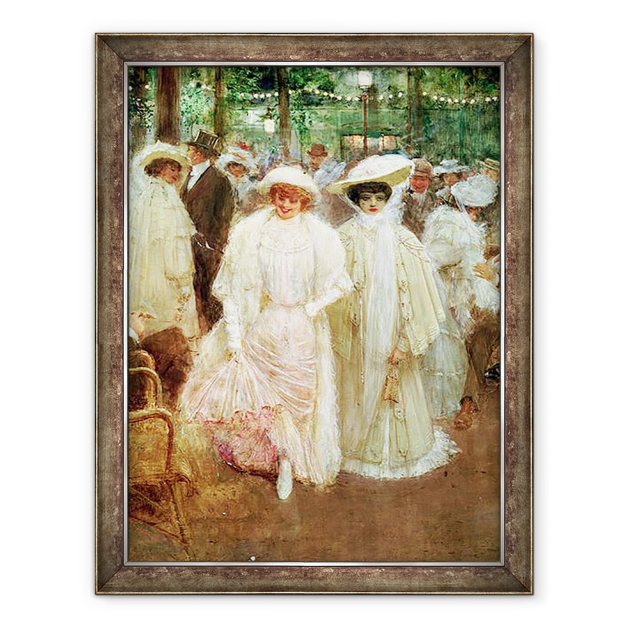 Tablou inramat - Jean Beraud - Gradinile Parisului, sau frumusetile noptii, 70 x 90 cm