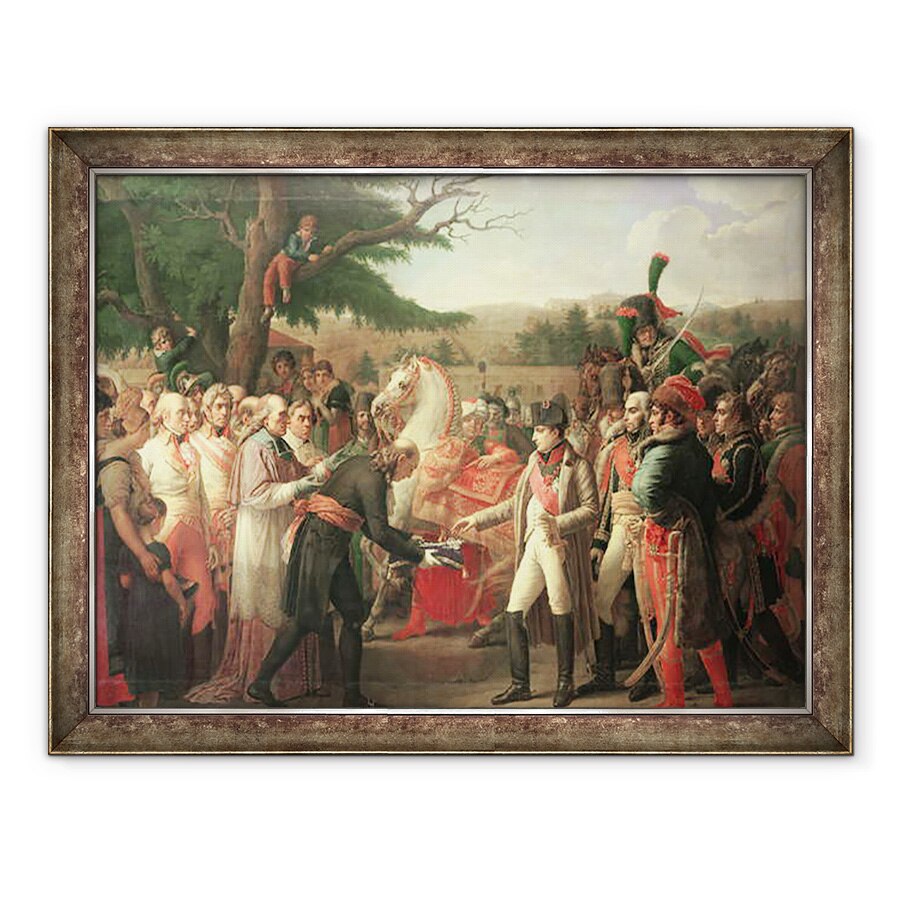 Tablou inramat - Anne Louis Girodet de Roucy-Trioson - Napoleon Bonaparte 1769-1821 Primirea cheilor Vienei la Schloss Schonbrunn, 13 noiembrie 1805, 60 x 80 cm