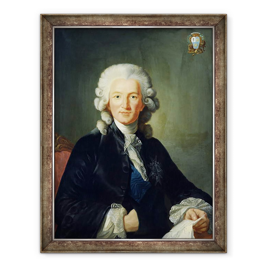 Tablou inramat - Johann Ernst Heinsius - Charles Alexandre de Calonne 1734-1802, 70 x 90 cm