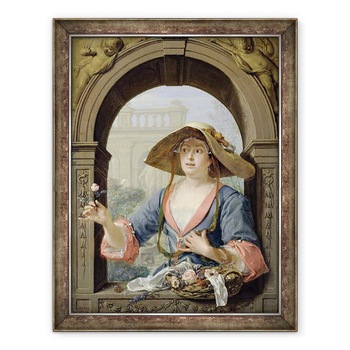 Tablou inramat - Jacques Ignatius de Roore - Portretul Stapanei Artistului M.C. Cremeri, 70 x 90 cm Tablou inramat - Jacques Ignatius de Roore - Portretul Stapanei Artistului M.C. Cremeri, 70 x 90 cm