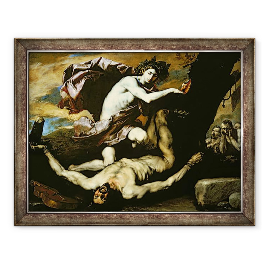 Tablou inramat - Jusepe de Ribera - Apollo si Marsyas, 70 x 90 cm