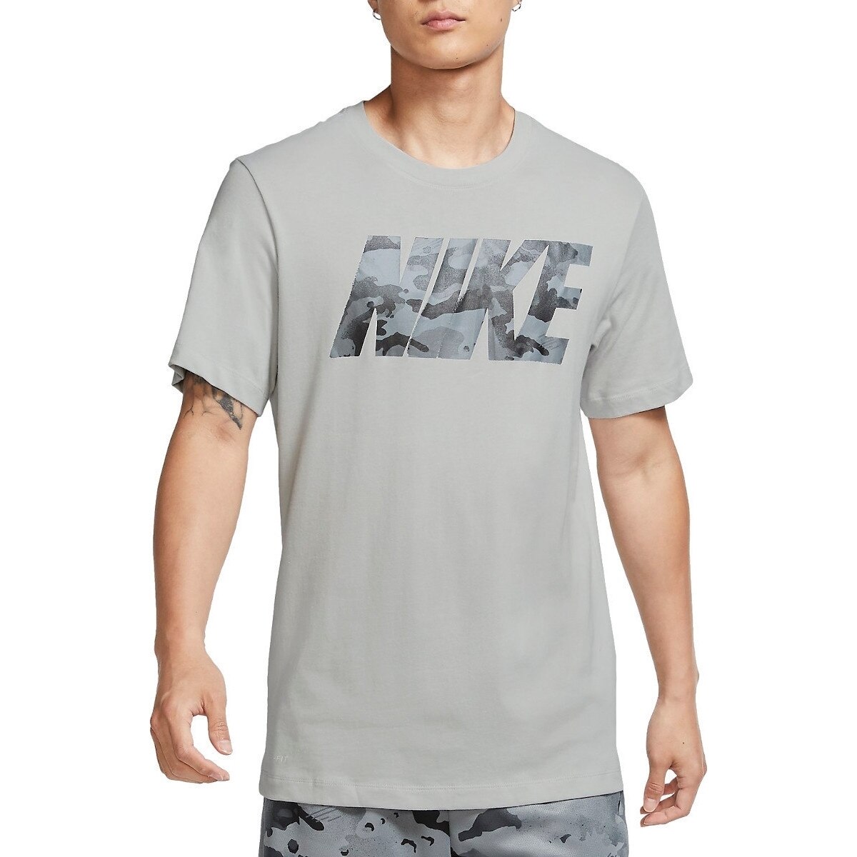 Tricou Nike Camo Logo, Gri